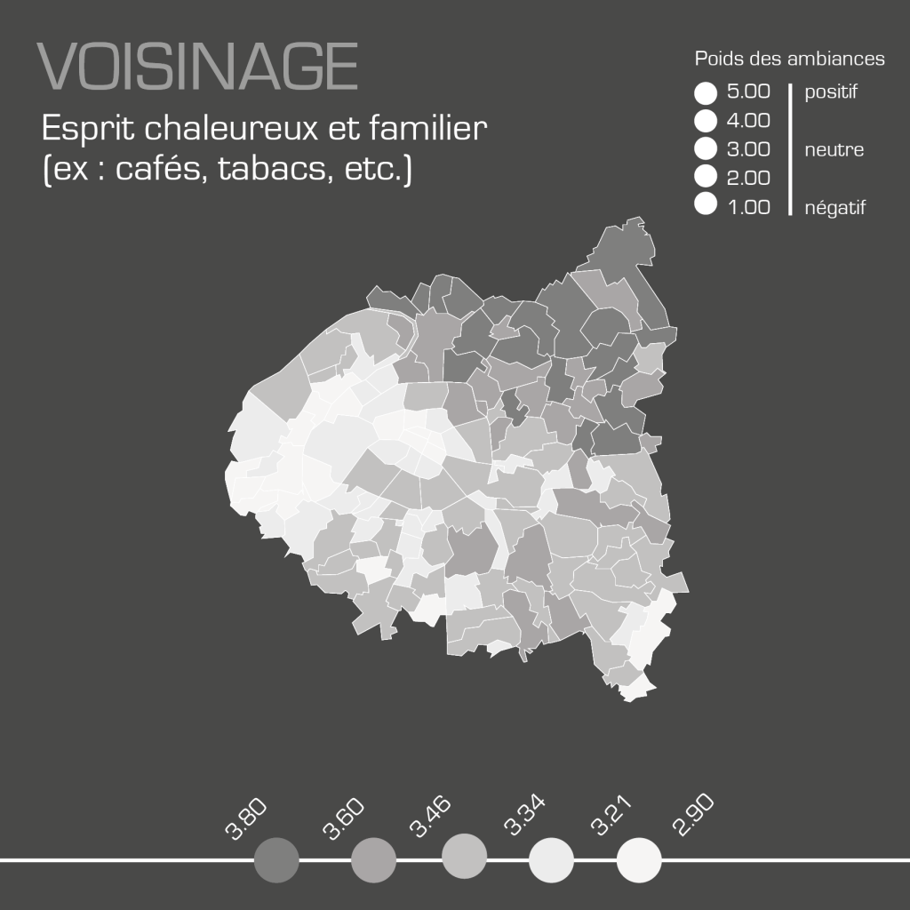 Cartographie de l'ambiance voisinage réalisée par kamisphère